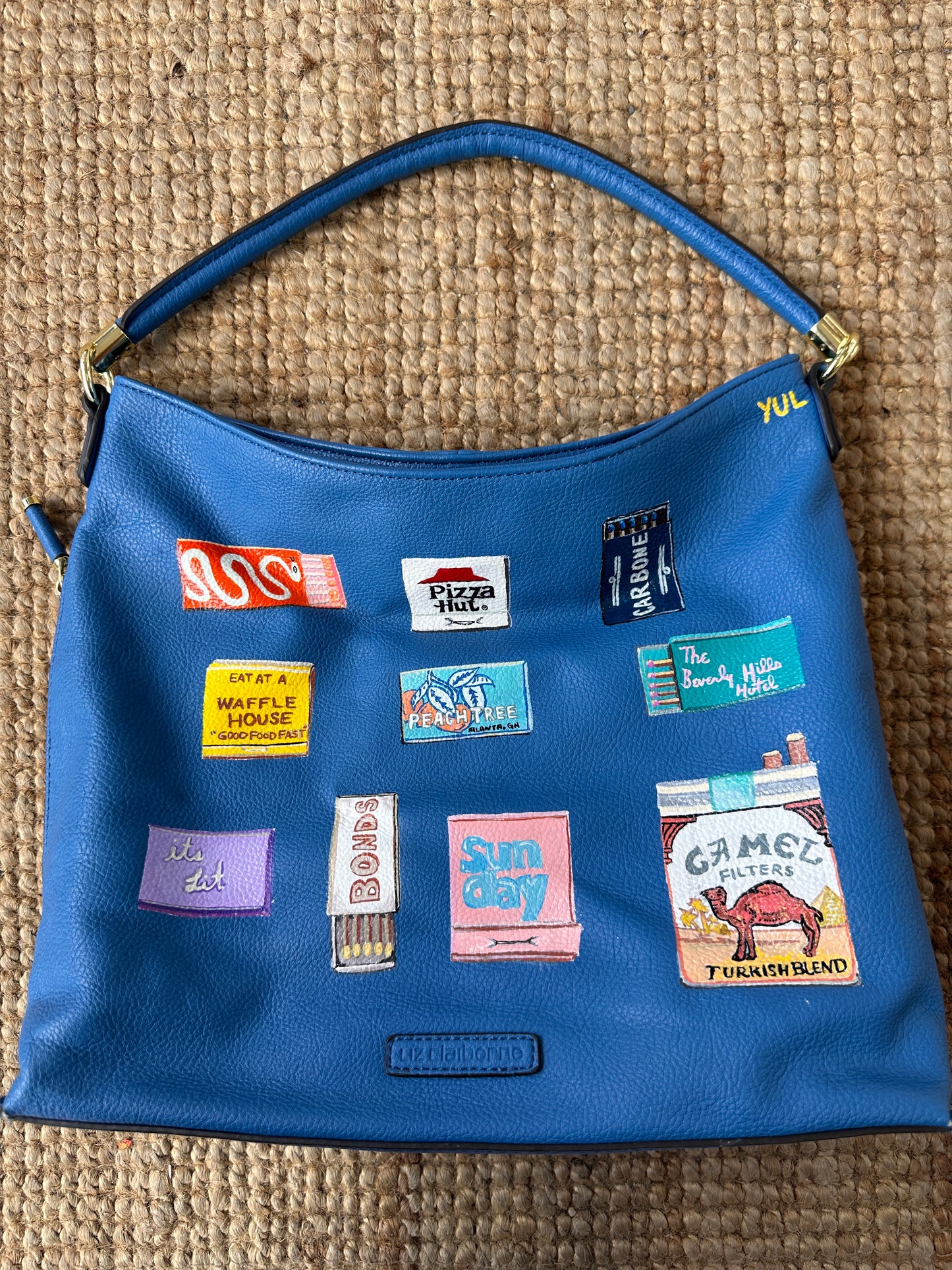 Matchbook Tote / Blue Liz Claiborne Purse