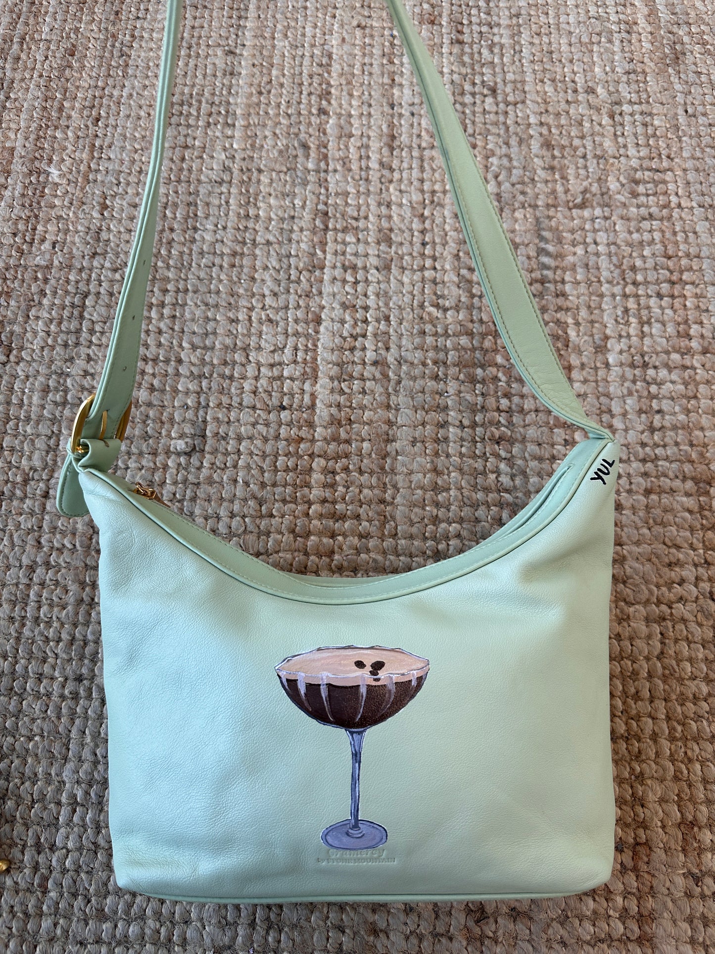 Espresso Martini Please/ Pistachio Gramercy Shoulder Bag