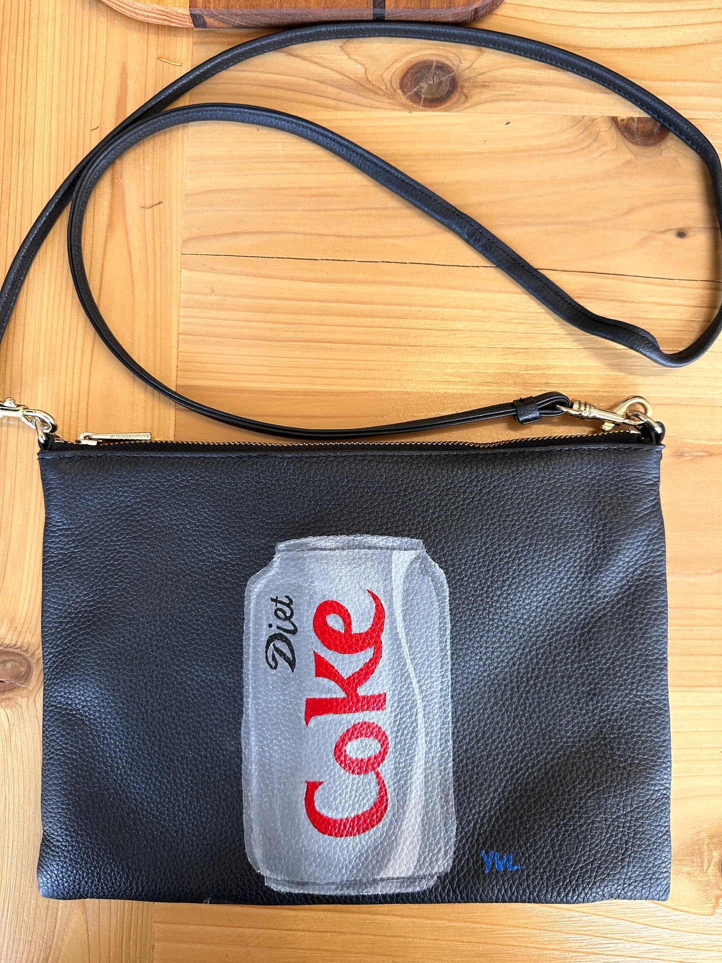 Diet Coke / Black Crossbody