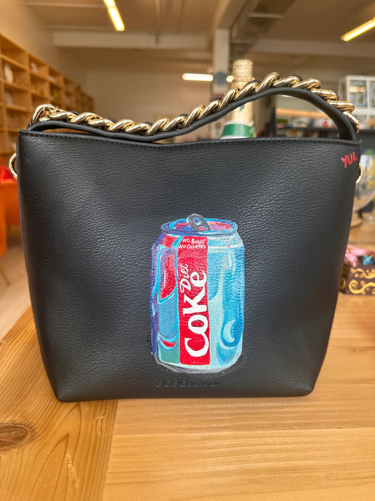 Diet Coke 2/ BCBG Black Handbag